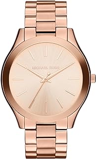 Reloj Slim Runway para Mujer, 42 mm, Movimiento de Cuarzo a Tres Agujas con Correa de Acero Inoxidable