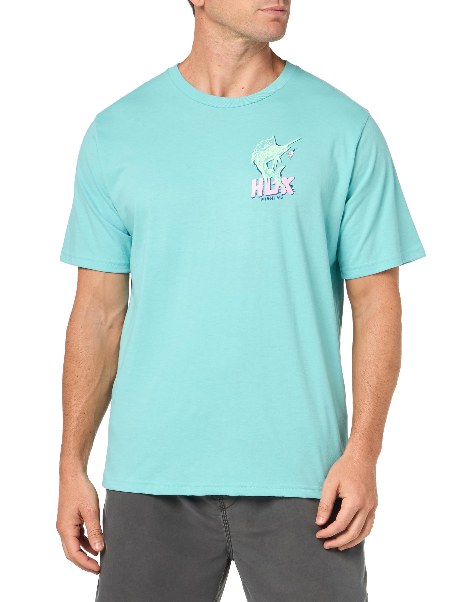 HUK Mens Fishing Graphic Tee, Performance Short Sleeve, Quick-Dry