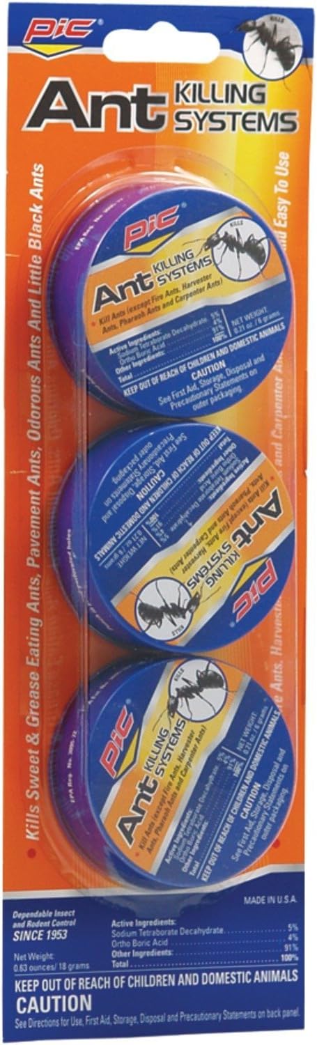 Pic Indoor/Outdoor Metal Ant Traps (3 Pack)