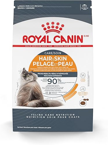 Royal Canin Cuidado del cabello y la piel Alimento seco para gatos, bolsa de 7 libras