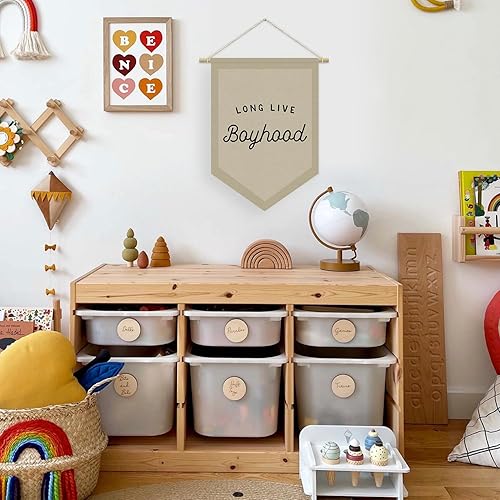 Miniatura 67 de Decoración de pared azul marino para habitación de niños, decoración de pared para dormitorio de niños, decoración de habitación de niños, Azul