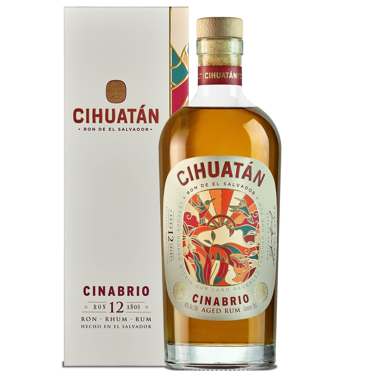 Cihuatan Cinabrio Aged Rum 12 ans - Origine El Salvador - 70cl