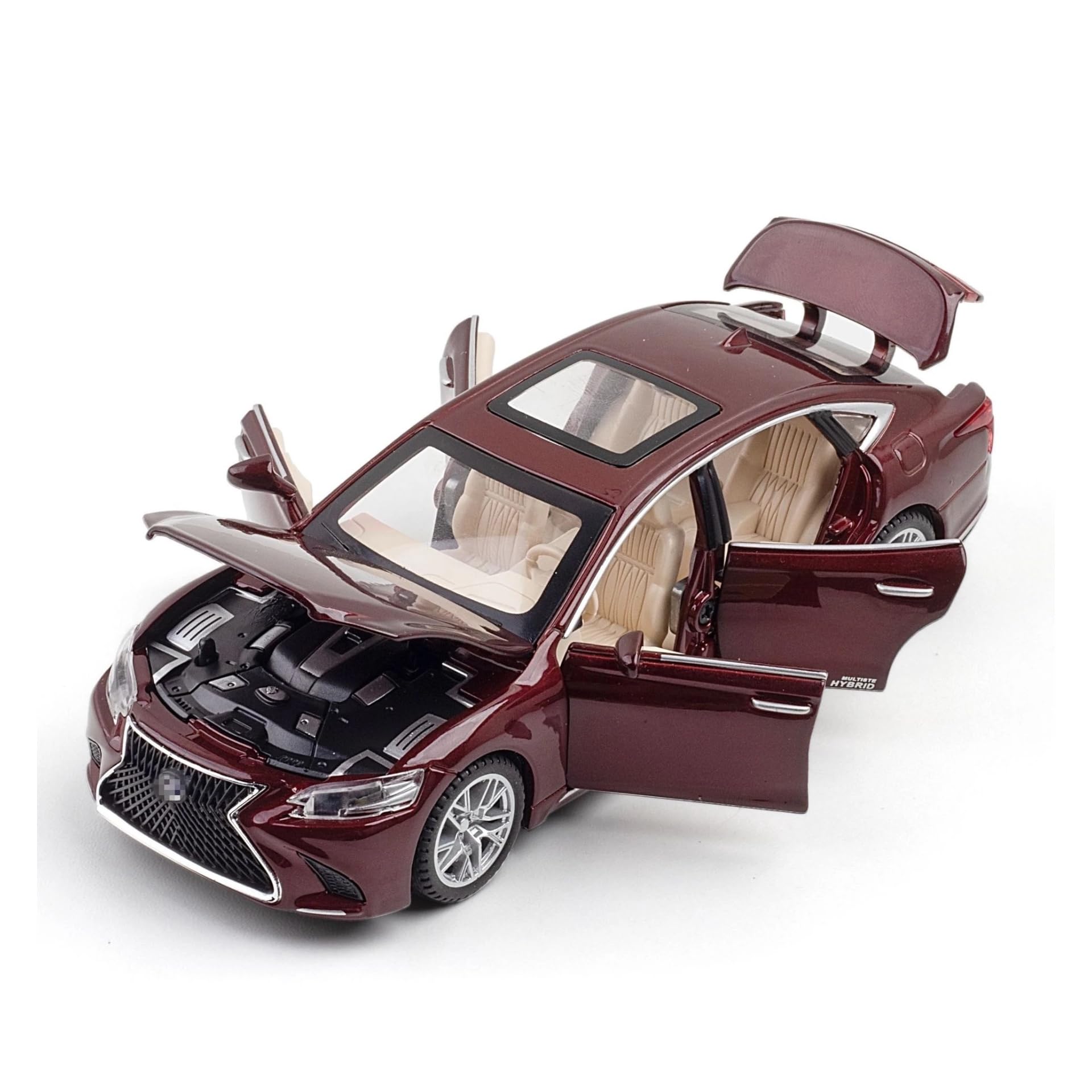 AMPEVA 1:32 Lexus LS500H Diecast Model Car Alloy Metal Pull Back