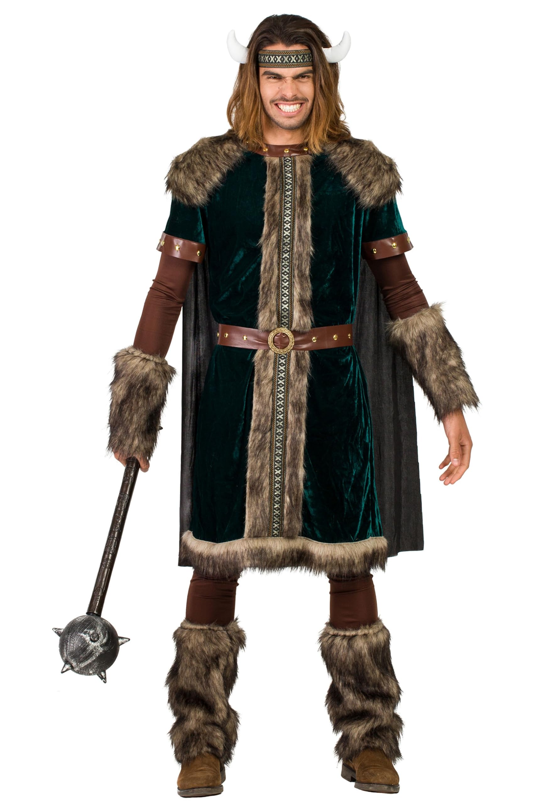 Kimokawaii Disfraz de Vikingo Green Adulto