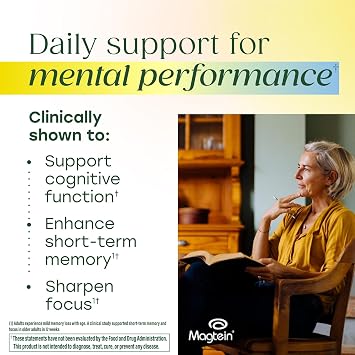 MegaFood Magtein Magnesium L-Threonate, Memory, Focus & Sleep, 90 Capsules