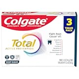 Total Active Prevention Deep Clean Toothpaste&comma; Anticavity Fluoride Toothpaste&comma; Clinically Proven Fluoride Formula Helps Fight Plaque Bacteria&comma; Mint&comma; 3 Pack&comma; 5&period;1 oz