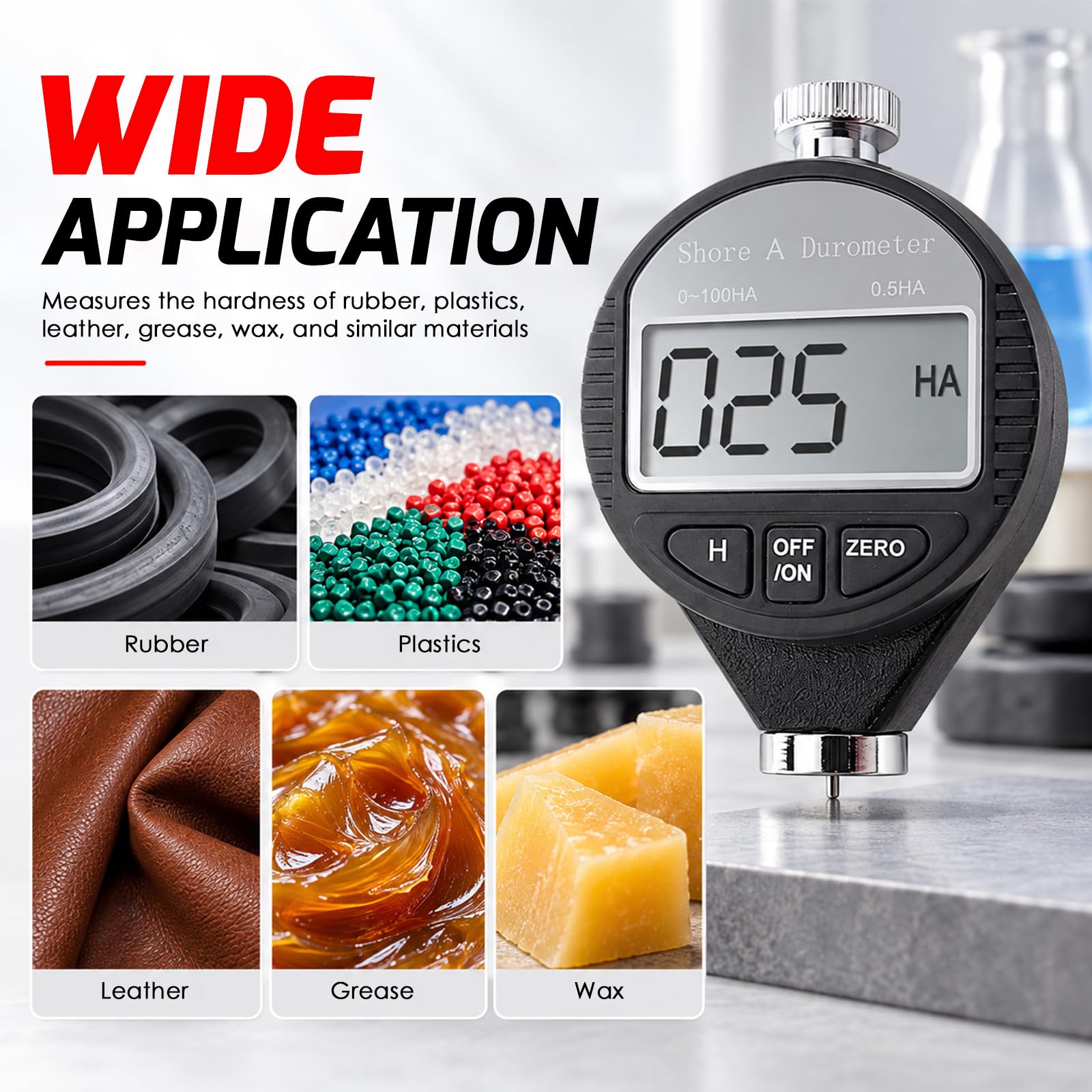 Shore A Hardness Meter - Digital Durometer Tester -6