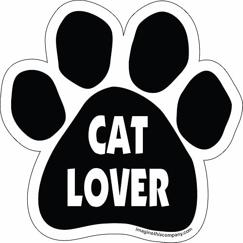 Imagine This Paw - Imán para coche, amante de los gatos, 5-1/2 pulgadas por 5-1/2 pulgadas