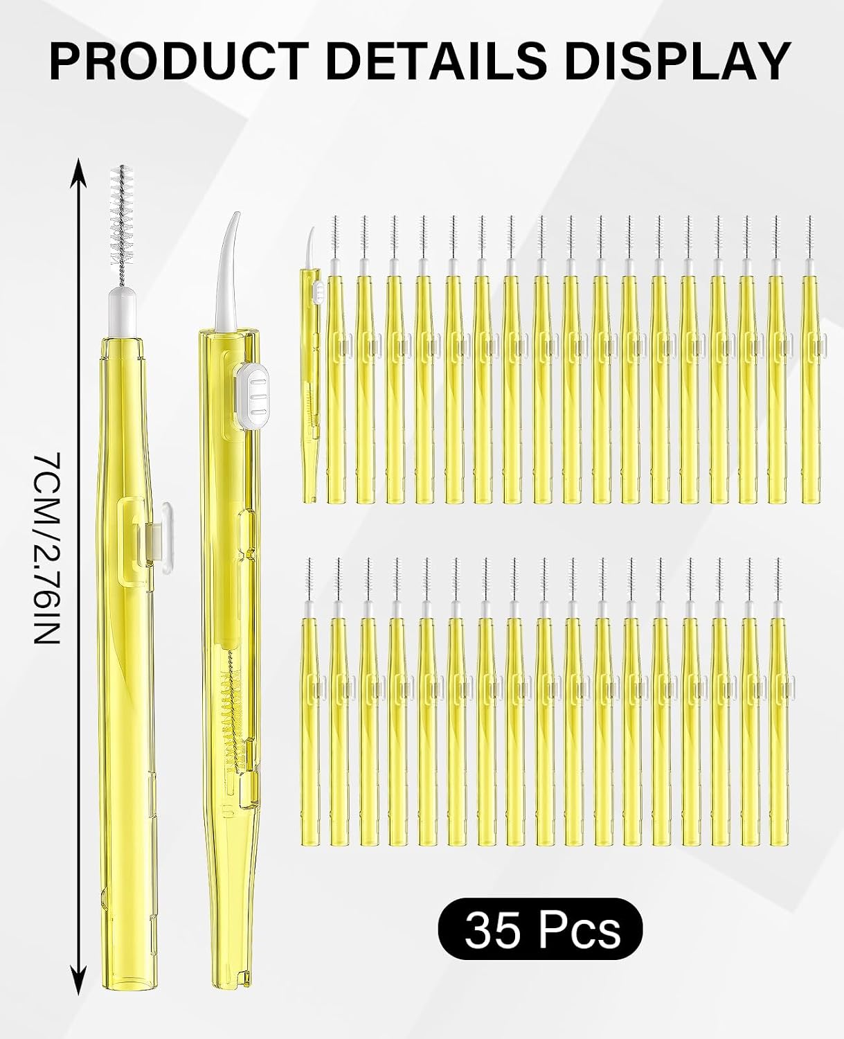 35PCS Charging Port Cleaner Kit for iPhone, USB C Port Cleaning Tool for Cell, Dual Sided Anti Clogging Nylon Brushes & Hook Cleaner image 2