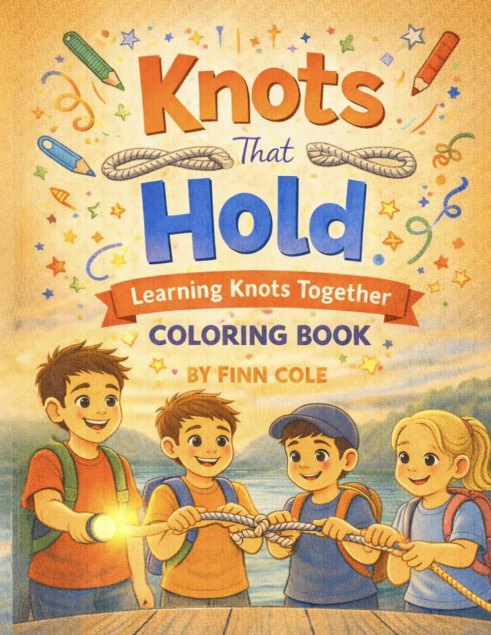 Knots That Hold: Learning Knots Together — A Coloring Book (Tied Together by Dad)