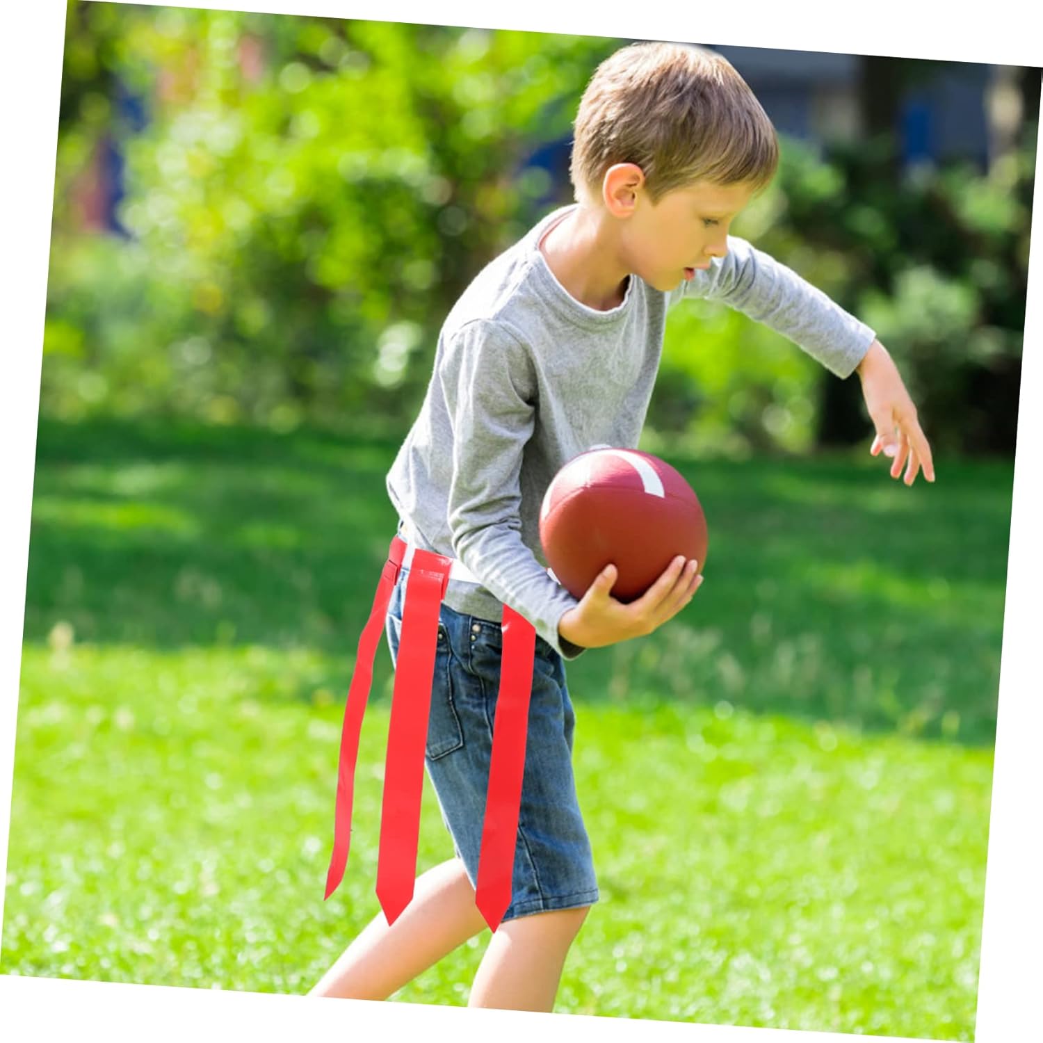 1set Football Flag Belt Adjustable for Youth Adults Includes Belts for Outdoor Sports Family Events and Training Sessions