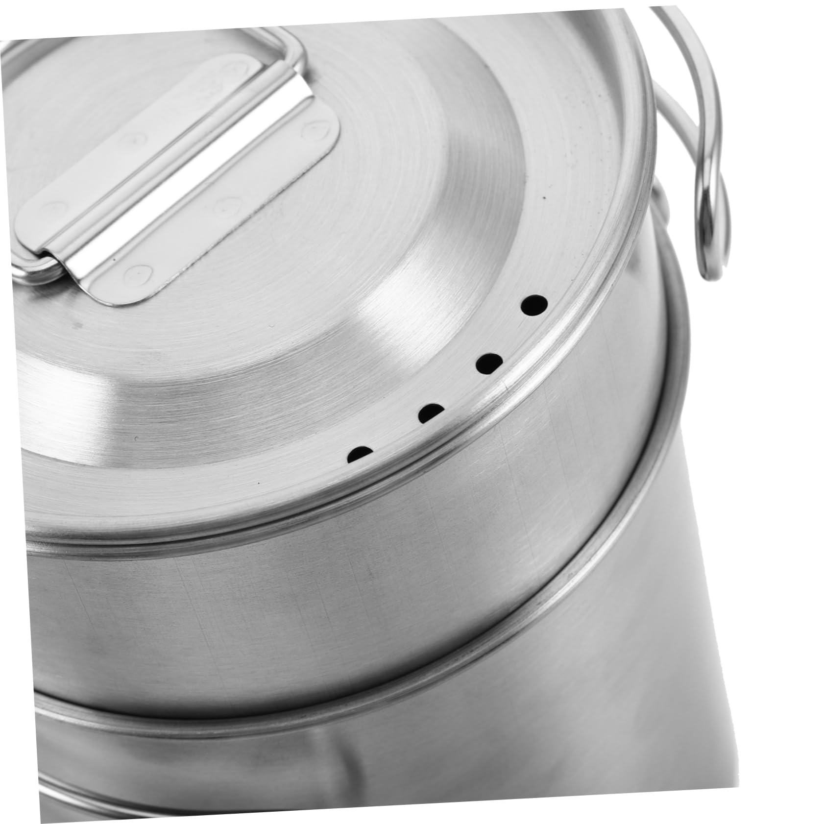Faltbarer Reisebecher 2 Stück-pack aus Edelstahl mit Einklappbarem Griff | Silber, Leicht und Rund Geformt, für Outdoor Kochen und Unterwegs, Oktoberfest Party