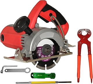 Digital Craft 125mm Electric Circular Saw Cutting Machine for Wood, Tile, Stone & Metal | Marble Cutter with 2-in-1 Screwdriver & 8" Pincer Plier