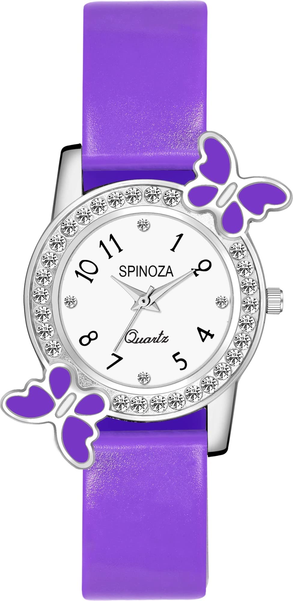 SPINOZA Womens Fancy butterfly design diamond studded dial analog watch-(PO1).(P_C_B_9030) (Purple) (B0C1ZWJMD3) Amazon Price History, Amazon Price Tracker