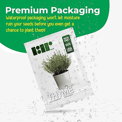 Miniatura 2 de 1000 semillas de tomillo para plantar aproximadamente 0.04 onzas de semillas de hierbas tradicionales sin OMG para plantar en interiores o