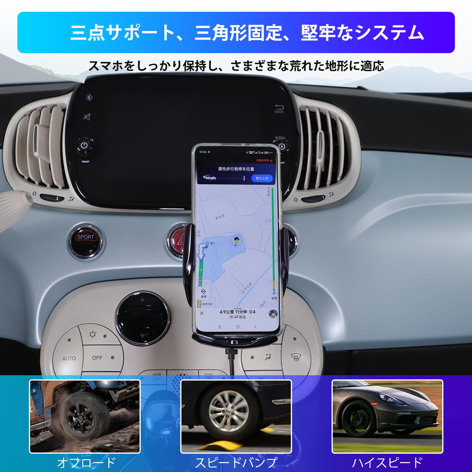 Amazon.co.jp: Hcilloend 新型 フィアット 500 アバルト595 695 専用