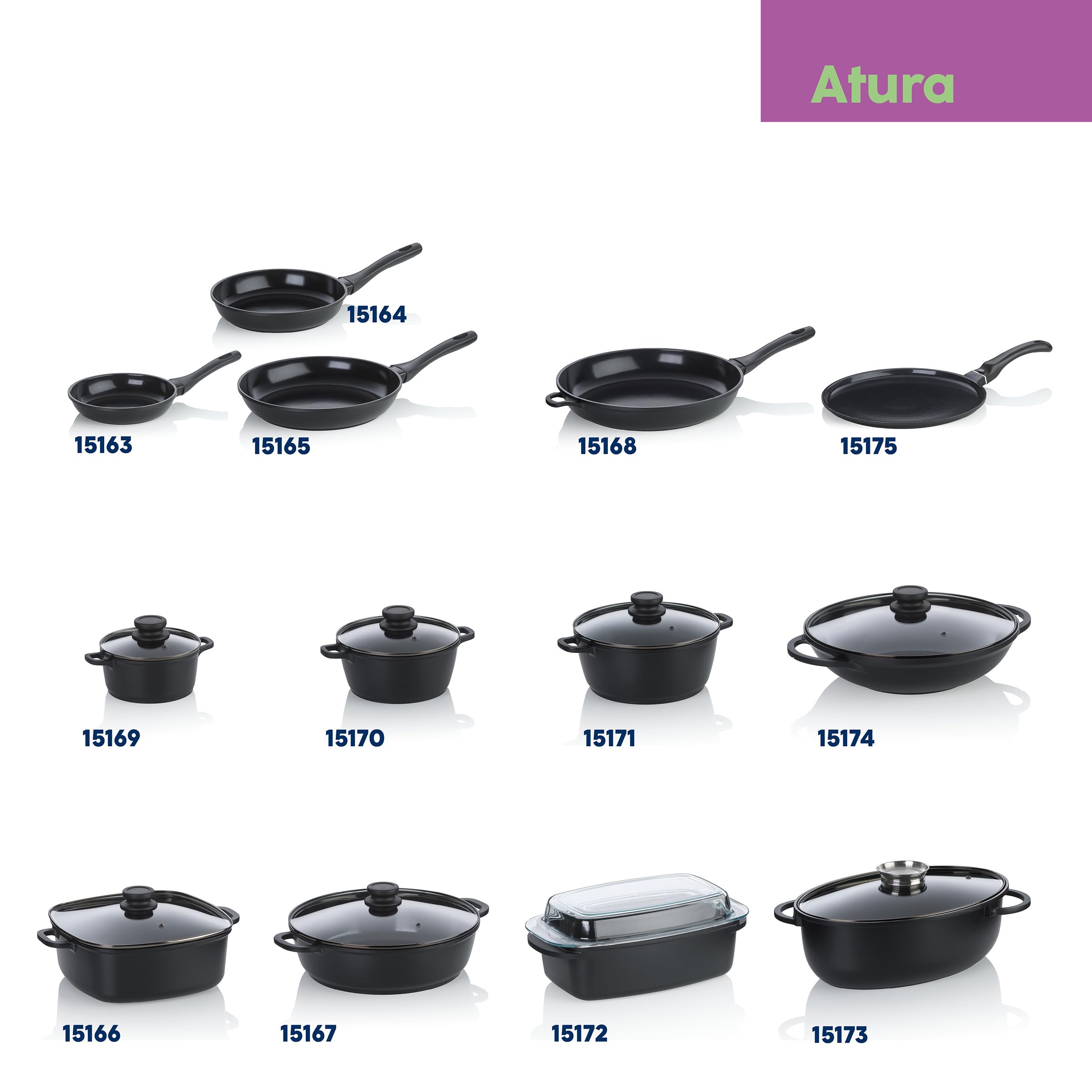 kela Teglia ovale 8 litri ATURA, Dutch Oven, teglia in ghisa con coperchio per induzione, ghisa di alluminio con rivestimento ceramico, senza PFAS