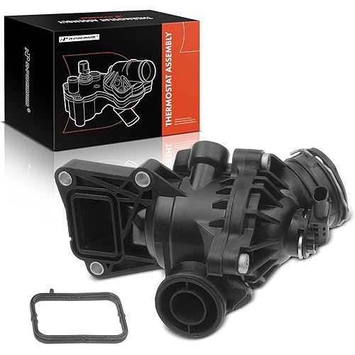 A-Premium Engine Coolant Thermostat Housing Assembly with Gasket Compatible with Mercedes-Benz C300 C350 CLS400 GLE350 GLK350 ML350 R350 SLK350 3.5L