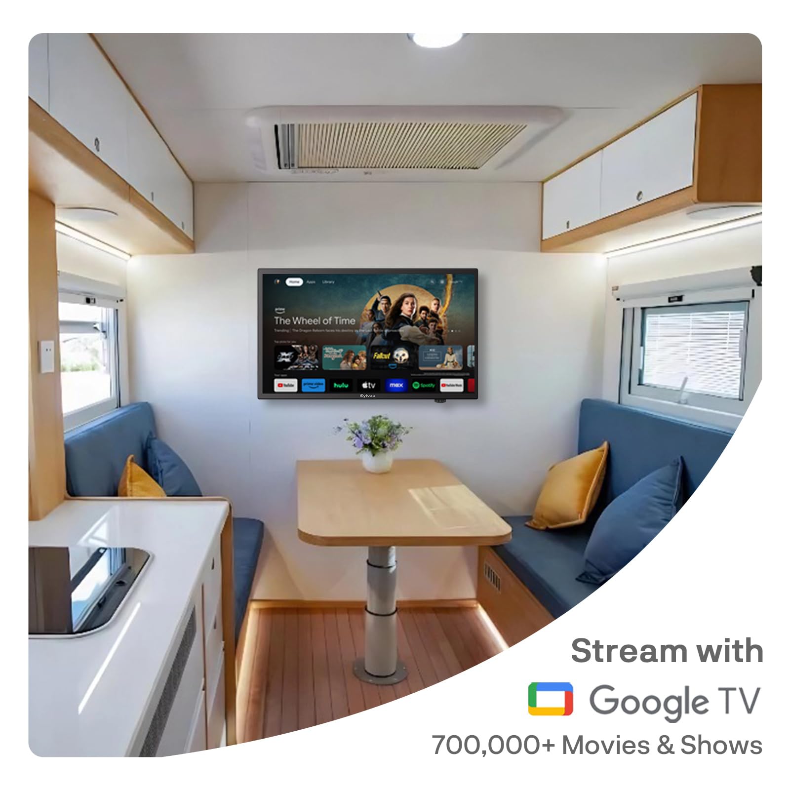 Amazon.com: SYLVOX 19-Inch RV TV, 12 Volt Smart TV with Google OS