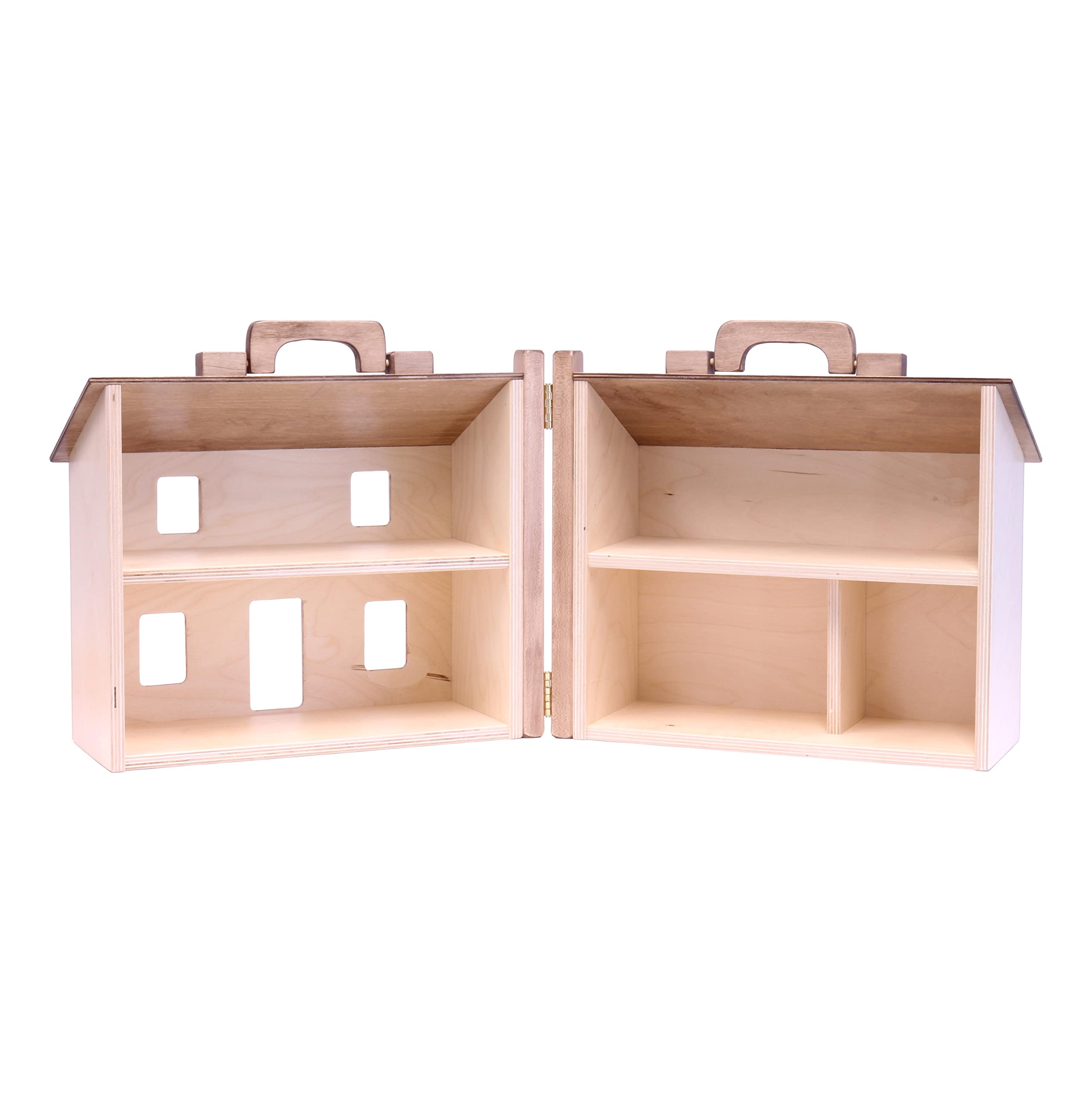 Amazon | AmishToyBox.com 木製ドールハウストイ ドールハウス家具16点