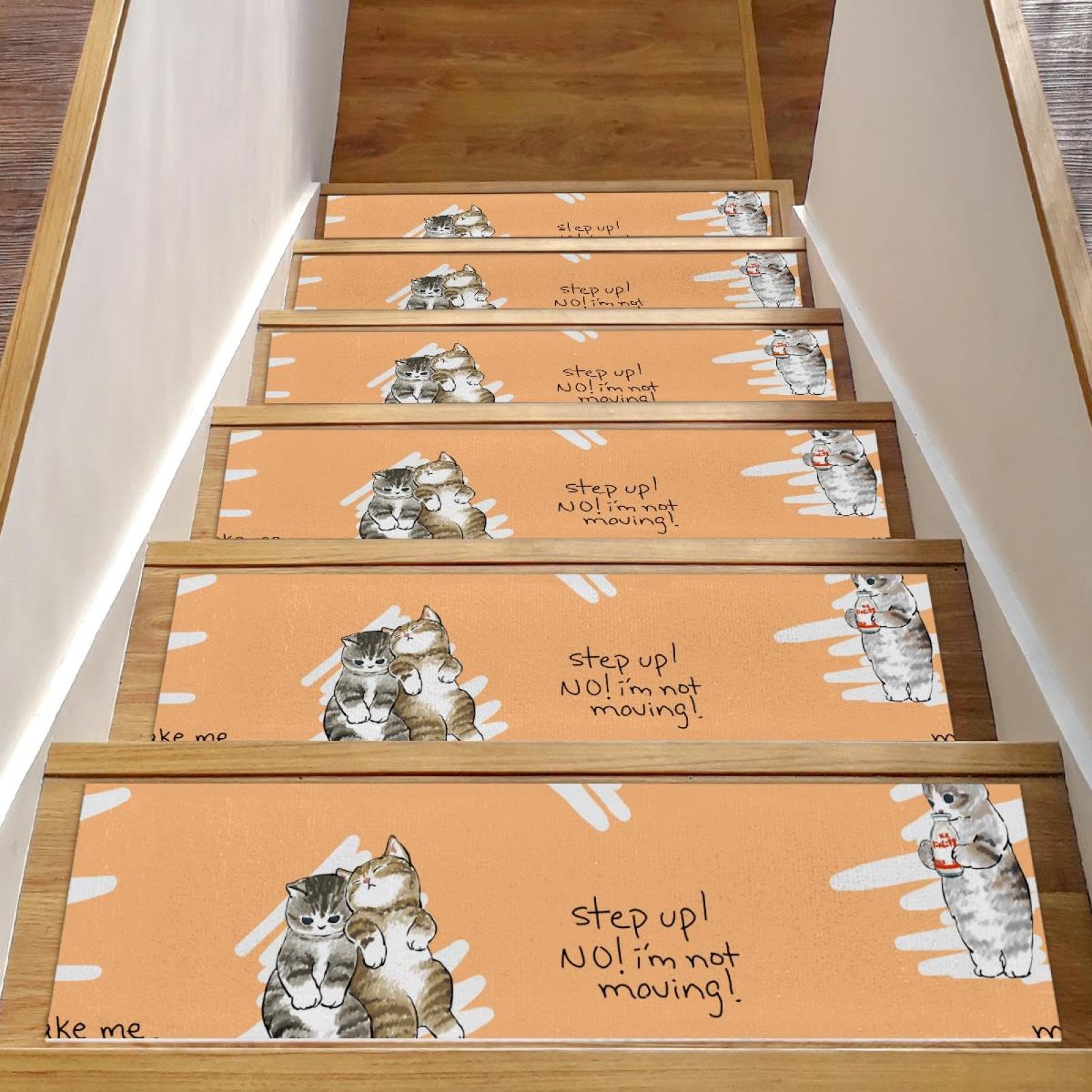 Peldaños de escalera antideslizantes 8x30 con base TPE protectora