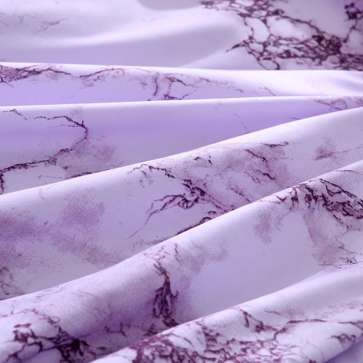 Feelyou King Bedding Duvet Cover Set Grape Reversible Marble Luxury Microfiber Lightweight Down Comforter Quilt Cover with Zipper Closure Best Organic 3PCS
