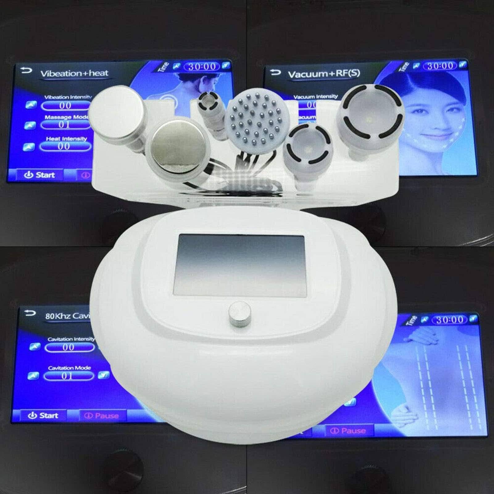 Dispositivo Dimagrante Anticellulite 6 in 1, Strumento di Bellezza Multifunzione RF 80k per Dragaggio del Meridiano per Dimagrire Pancia, Braccia, Cosce