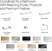 Vista 6 de KOHLER 14377-BL Purist® Soporte giratorio para papel higiénico, negro mate