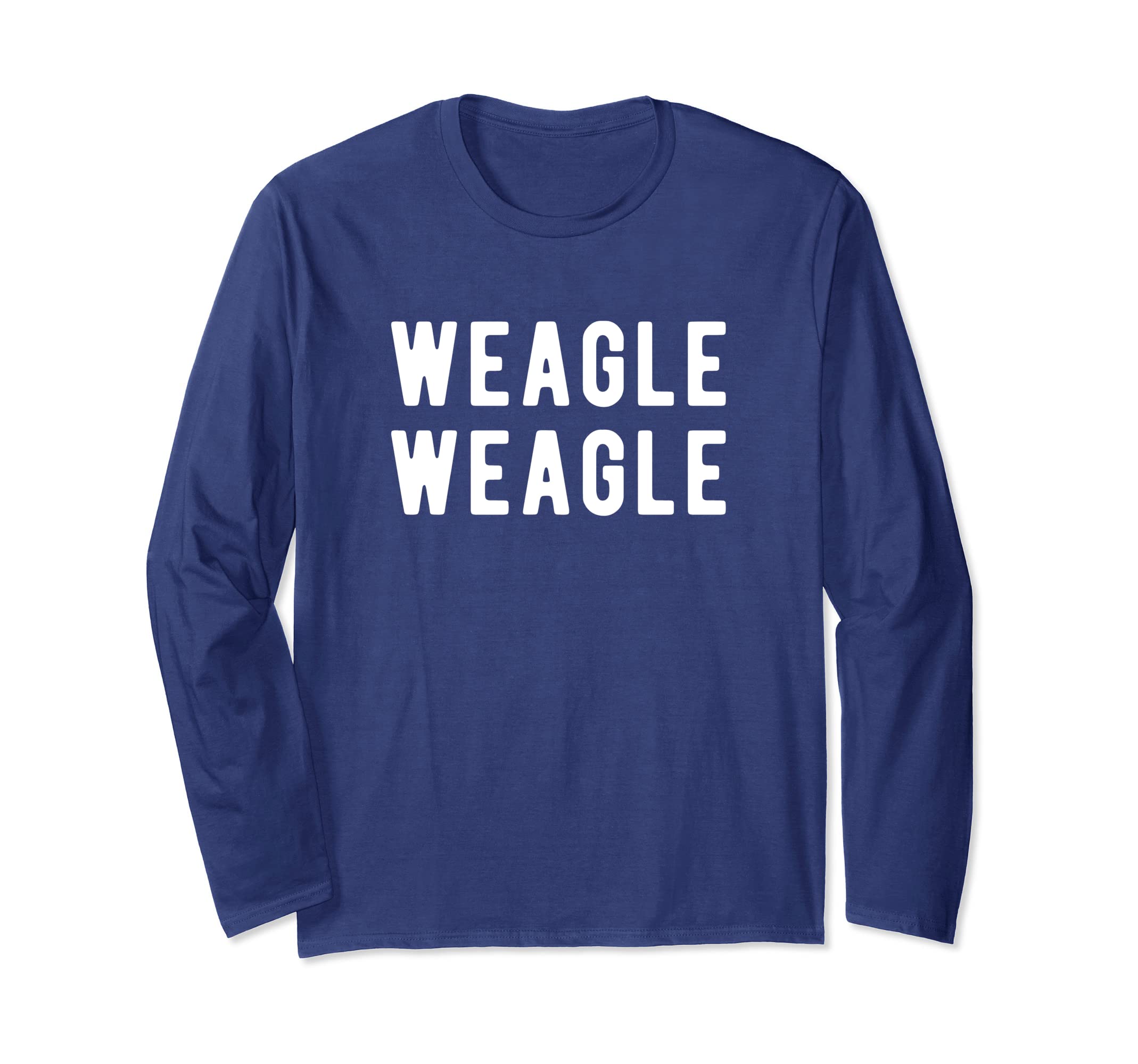 Weagle Weagle Navy Game Day Sweatshirt Long Sleeve T-Shirt