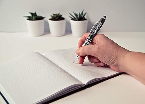 Miniatura 6 de "Achieve Your Dreams" Engraved Ballpoint Gift Pen - LED Light and Stylus Tip - Inspirational Luxury Pen for Encouragement and to Congratulate