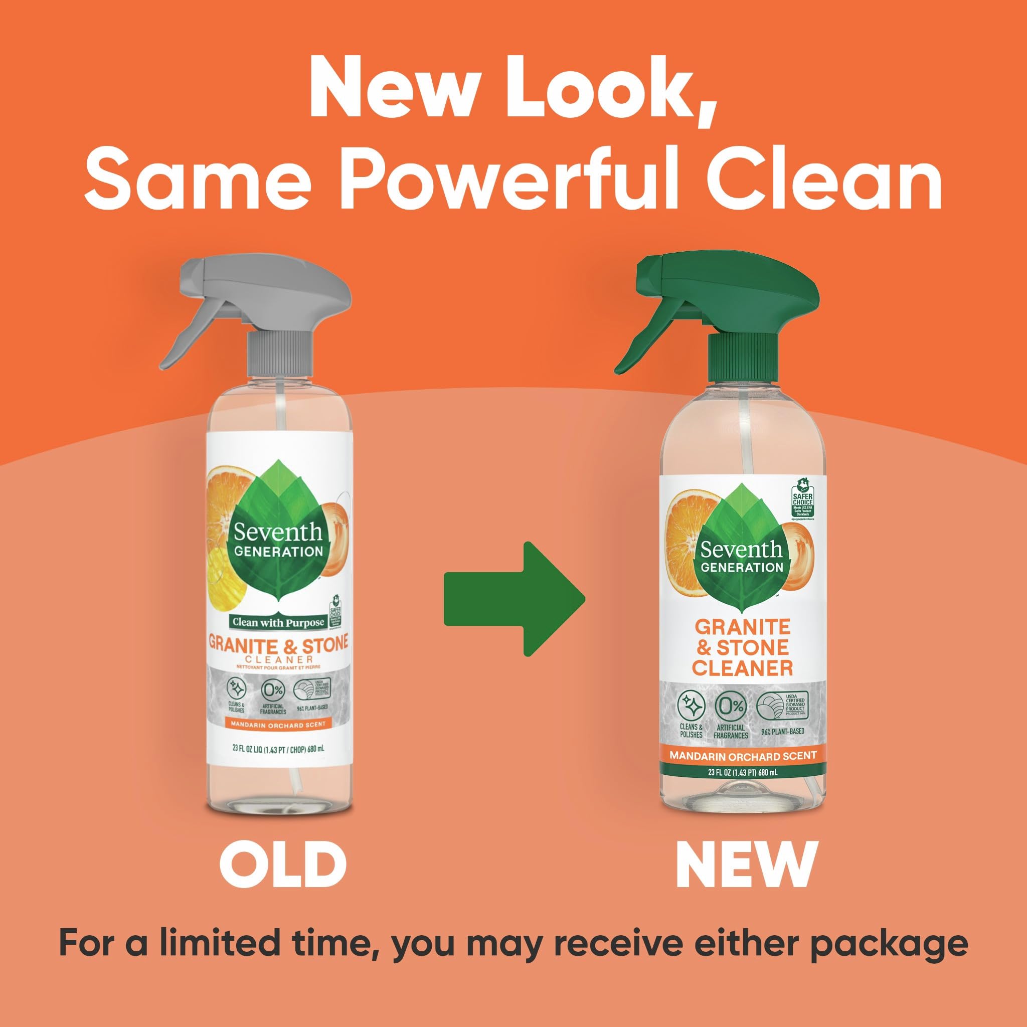 Seventh Generation Granite & Stone Cleaner, Mandarin Orchard Scent
