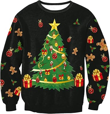 Felpa Girocollo Di Natale Da Donna O Felpa Con Cappuccio Per - Foto 11