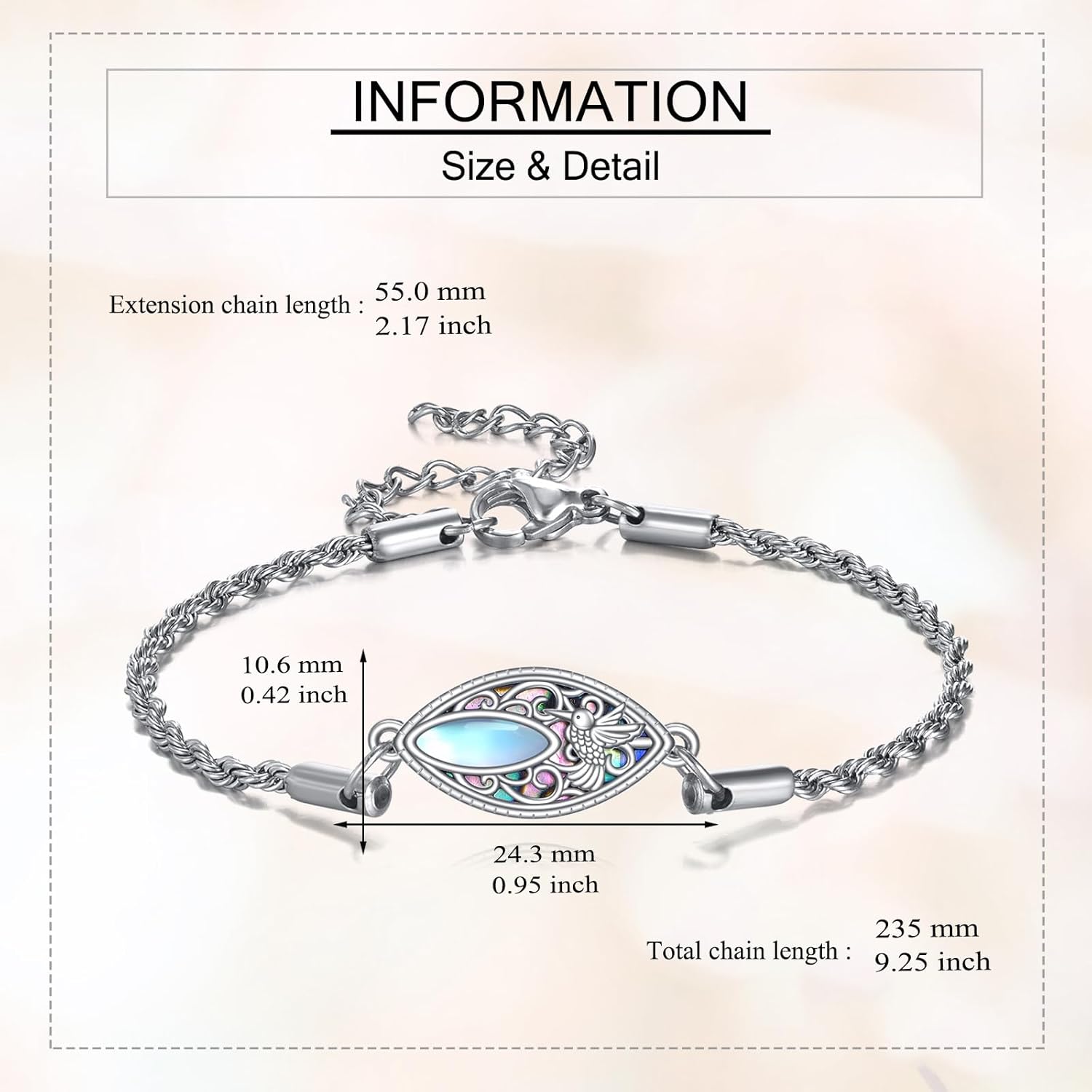 ONEFINITY Filigree Bracelet 925 Sterling Silver Abalone Shell Bracelet Filigree Jewelry Gifts For Women - Image 3