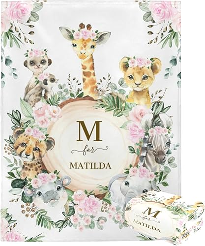 Miniatura 2 de Manta de bebé personalizada con nombre, manta de bebé personalizada para niñas y niños, manta personalizada con nombre para recién nacido,