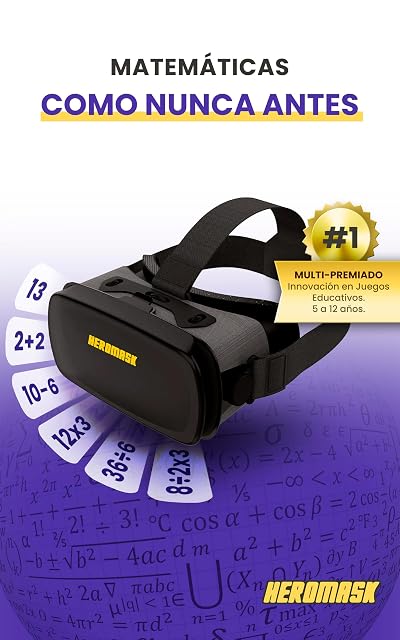 Foto 2 de 8 de Heromask Gafas VR Niños 5-12 Años · Juego Matemáticas en Realidad Virtual