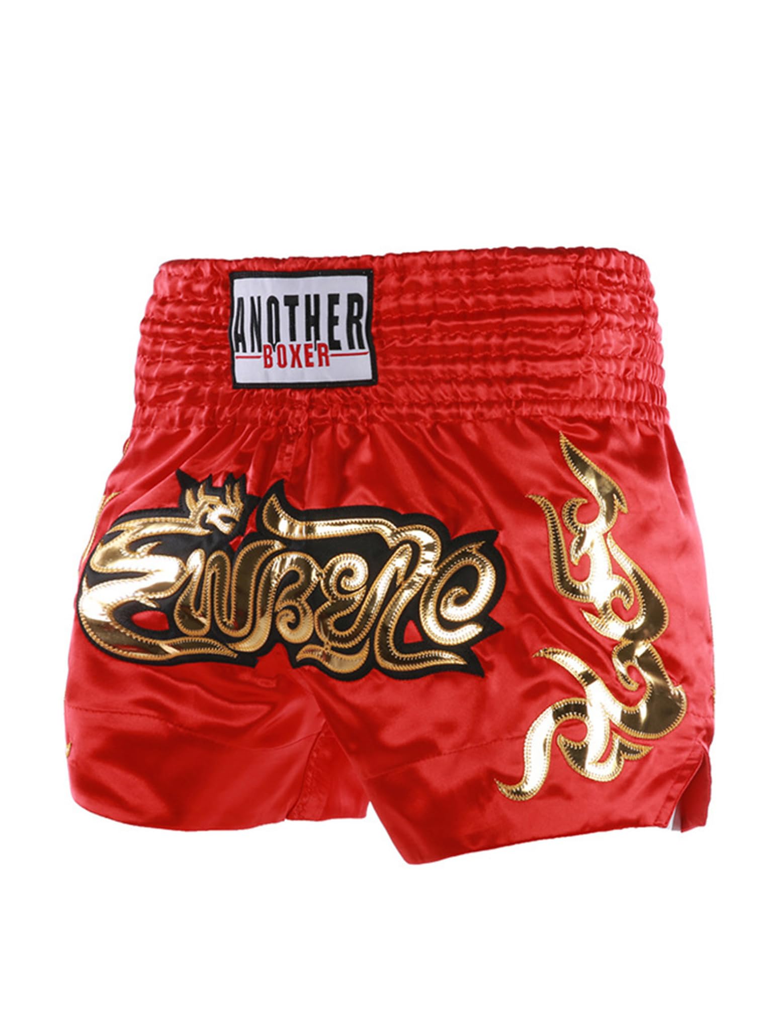 Kaerm Enfant Garçon Short de Boxe Muay Thaï Short d'Entraînement Sport Pantalon Court pour MMA Kick Boxing Fitness Grappling Arts Martiaux Costume Compétition 5-16 Ans