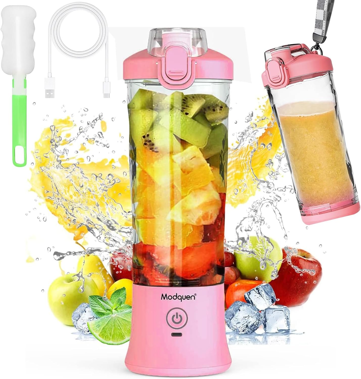 Modquen Portable Blender, 20 oz Personal Size Blender
