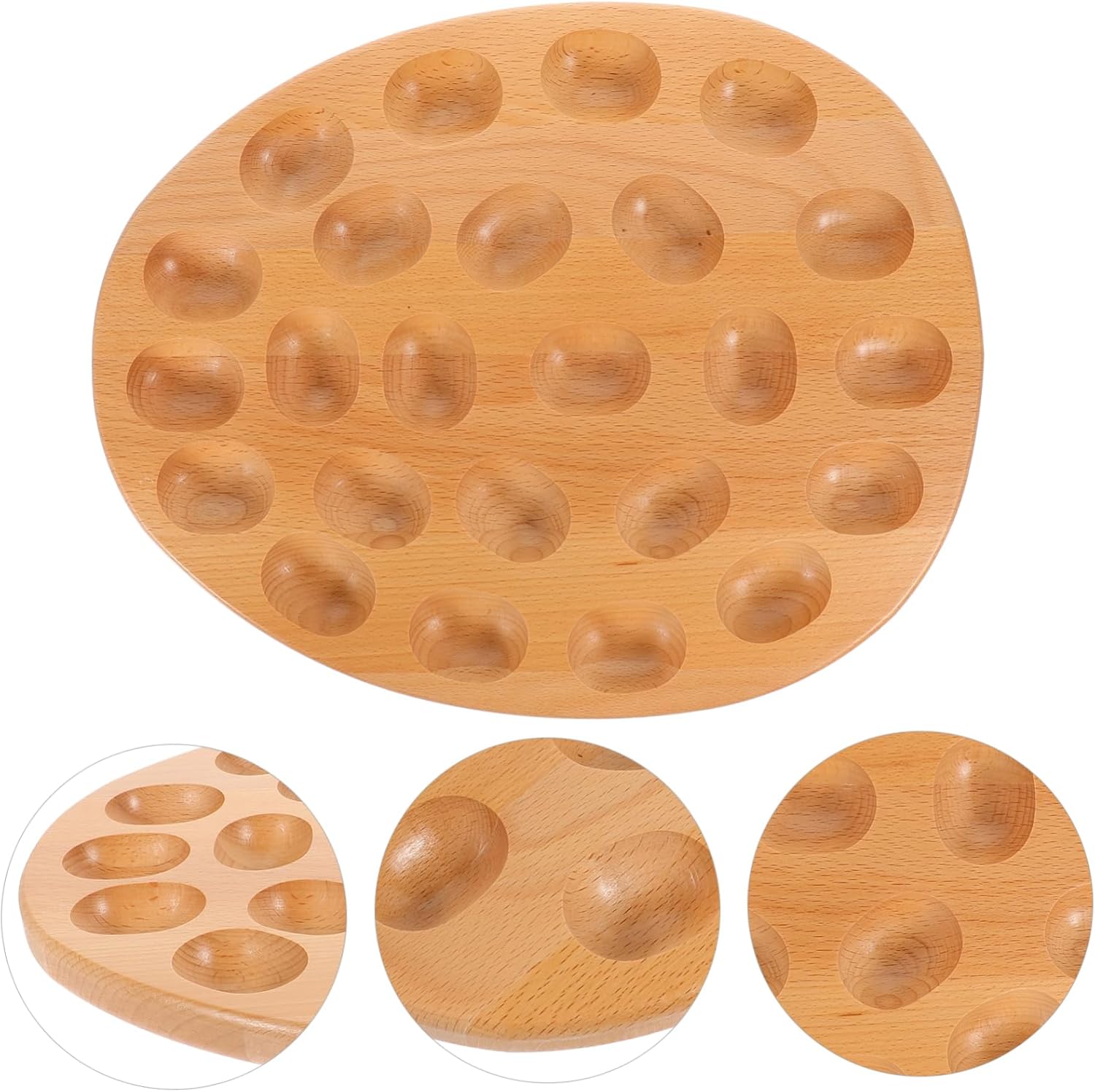 MAGICLULU Deviled Egg Tray Multi Compartment Egg Dish for Serving Storage Design for Deviled Eggs Desserts and More Versatile Kitchen Serveware