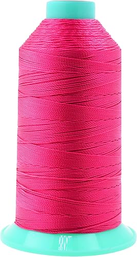 Miniatura 288 de Mandala Crafts Hilos de coser resistentes de nailon consolidado, hilo para tejer jeans de cuero, hilos de tapicería marina al aire libre, Beige