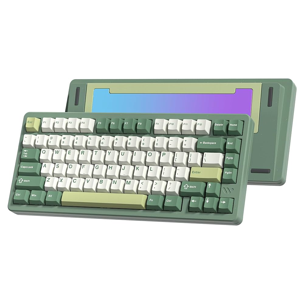【美品】SKN 青鳥 AOTORI 75% メカニカルキーボード カスタム Amazon | Womier SK75 ゲーミングキーボード アルミ合金 75%無線