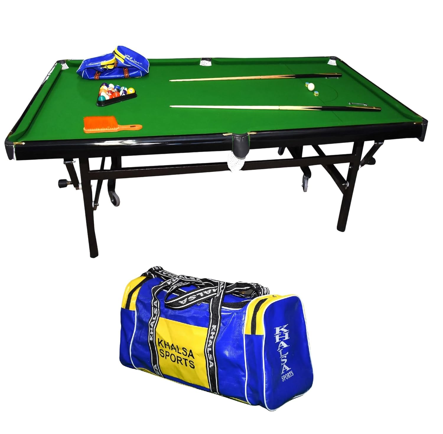 Khalsa Gymnastic Works Portable and Moveable on Wheels Pool Table