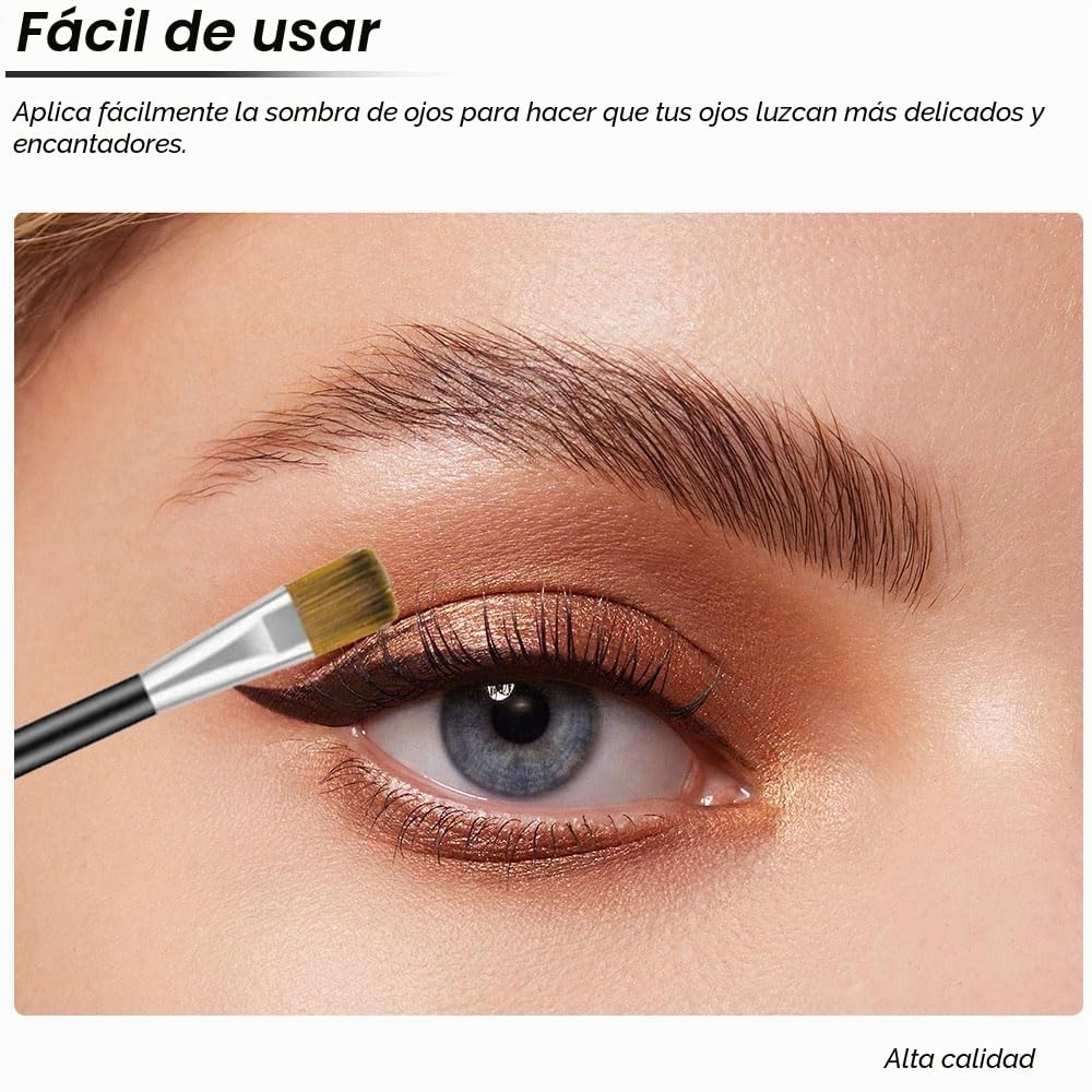 Brochas para Sombra de Ojos de Doble Punta, 12 Esponjas Aplicadoras