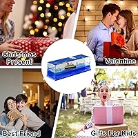 Vista 7 de Barco Insumergible en una Caja, Barco de Crucero Insumergible de Juguete, Botella de Crucero con Líquido a la Deriva, Modelo de Decoración