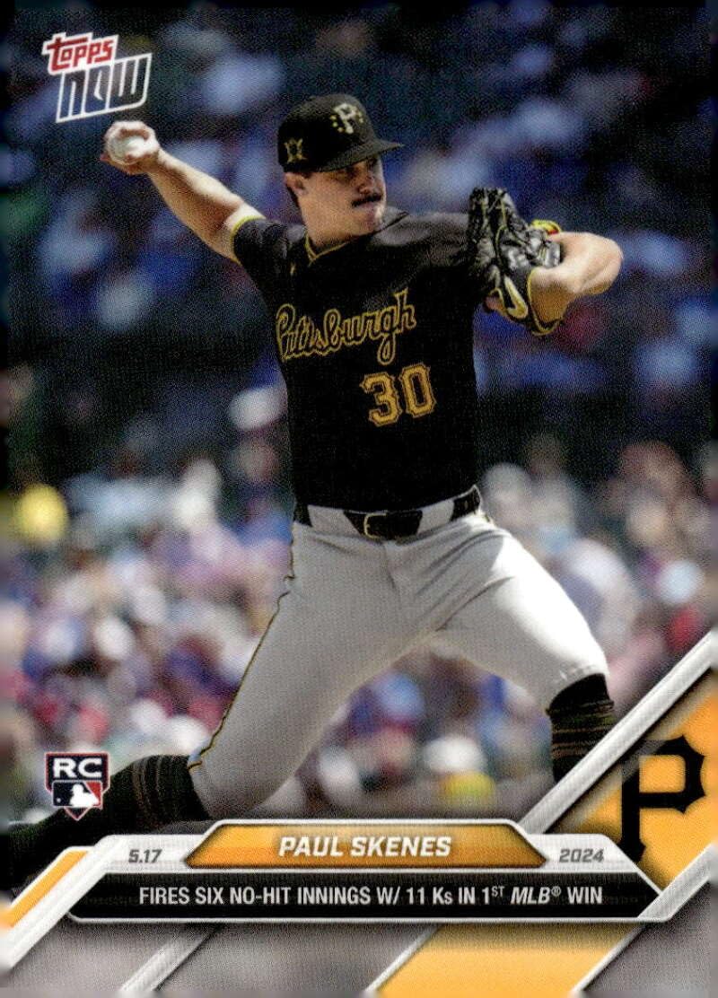 Amazon.com: PAUL SKENES RC 2024 Topps NOW #201 ROOKIE Pirates NM