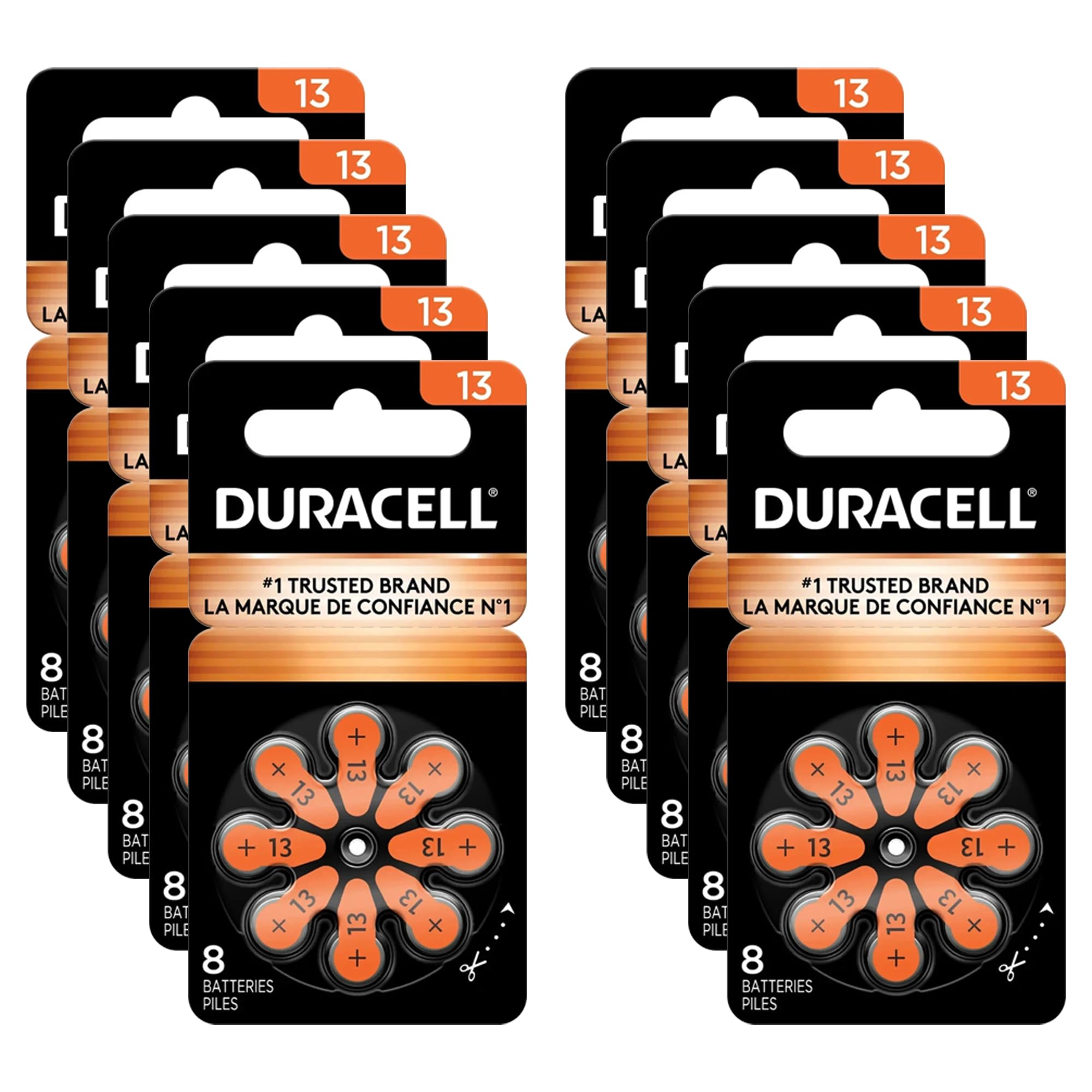 Duracell Activair Hearing Aid Batteries: Size 13 (80 Batteries)