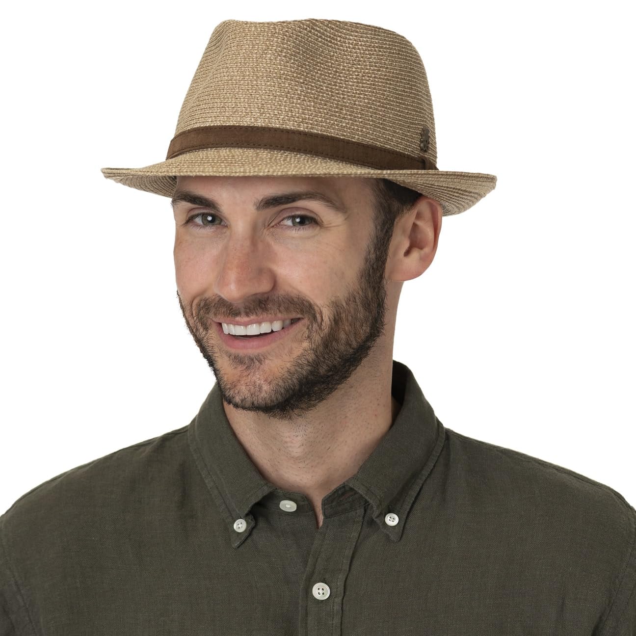 Mayser Zechbauer Trilby Hut Hanf Leinen UV-Schutz Ledergarnitur Made in EU Herren Sommer