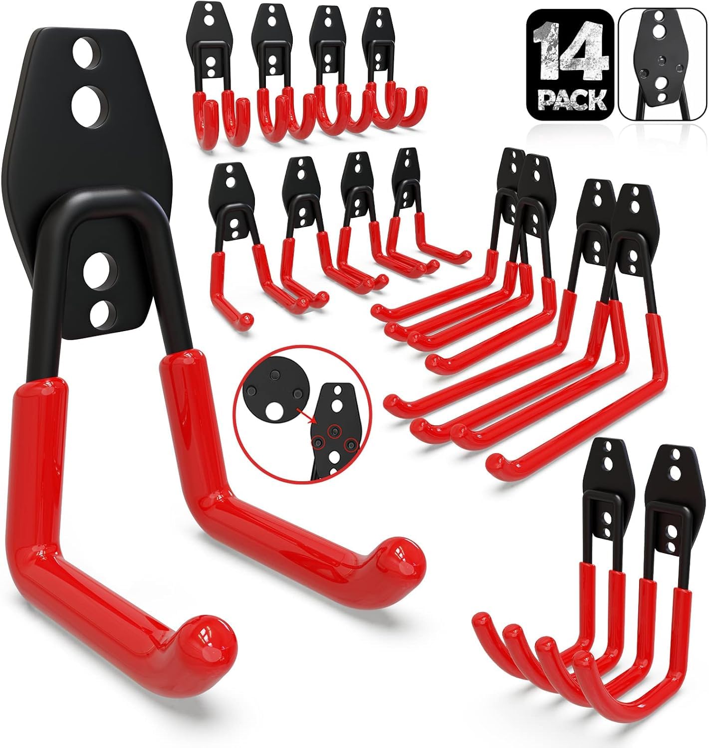3-H Garage Hooks: 14-Piece Heavy-Duty Set with 3 Welding Spots β A Smart Storage Investment?