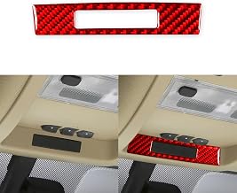 Real Red Carbon Fiber Car Overhead Console Light Display Panel Sticker Compatible with Chevrolet Avalanche/Silverado LTZ 2007 2008 2009 2010 2011 2012 2013 Auto Premium Interior Accessories