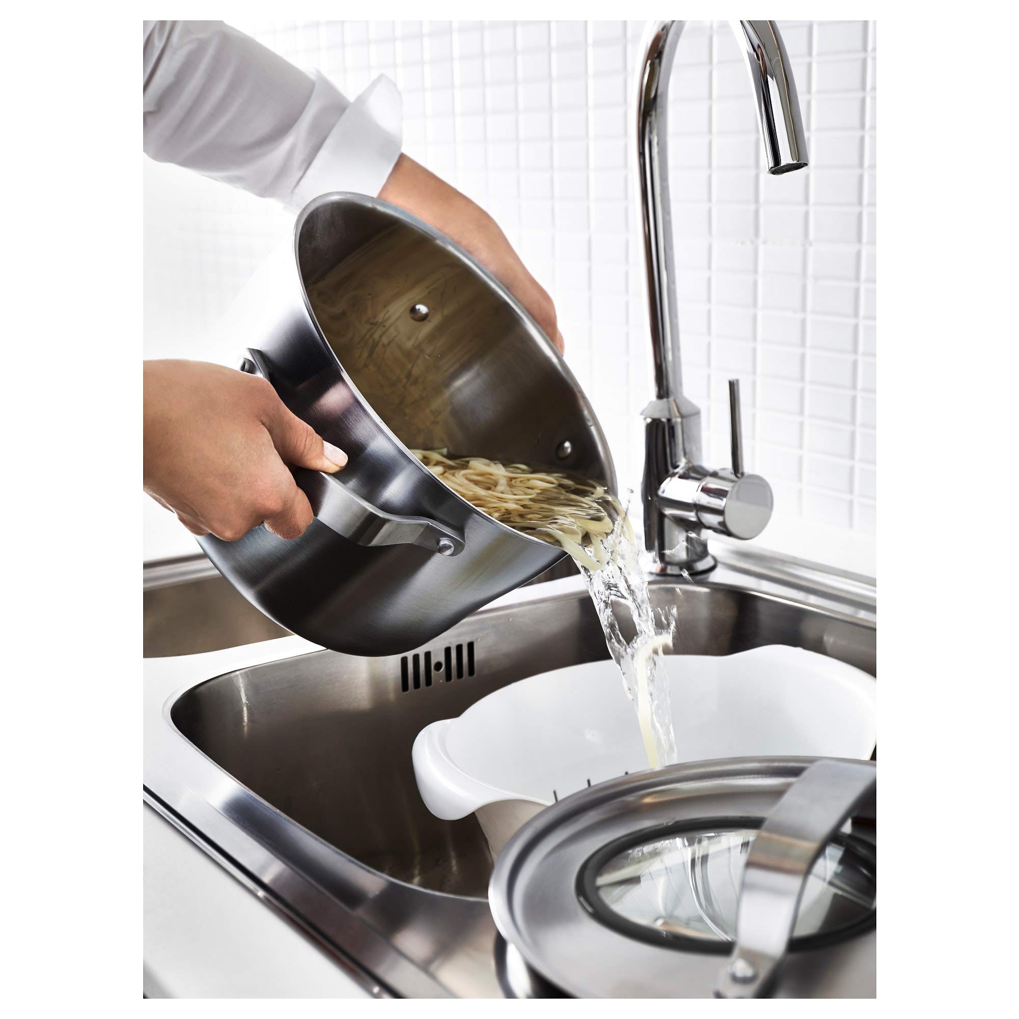 Amazon.com: IKEA Sensuell Pot With Lid, Stainless Steel, Gray