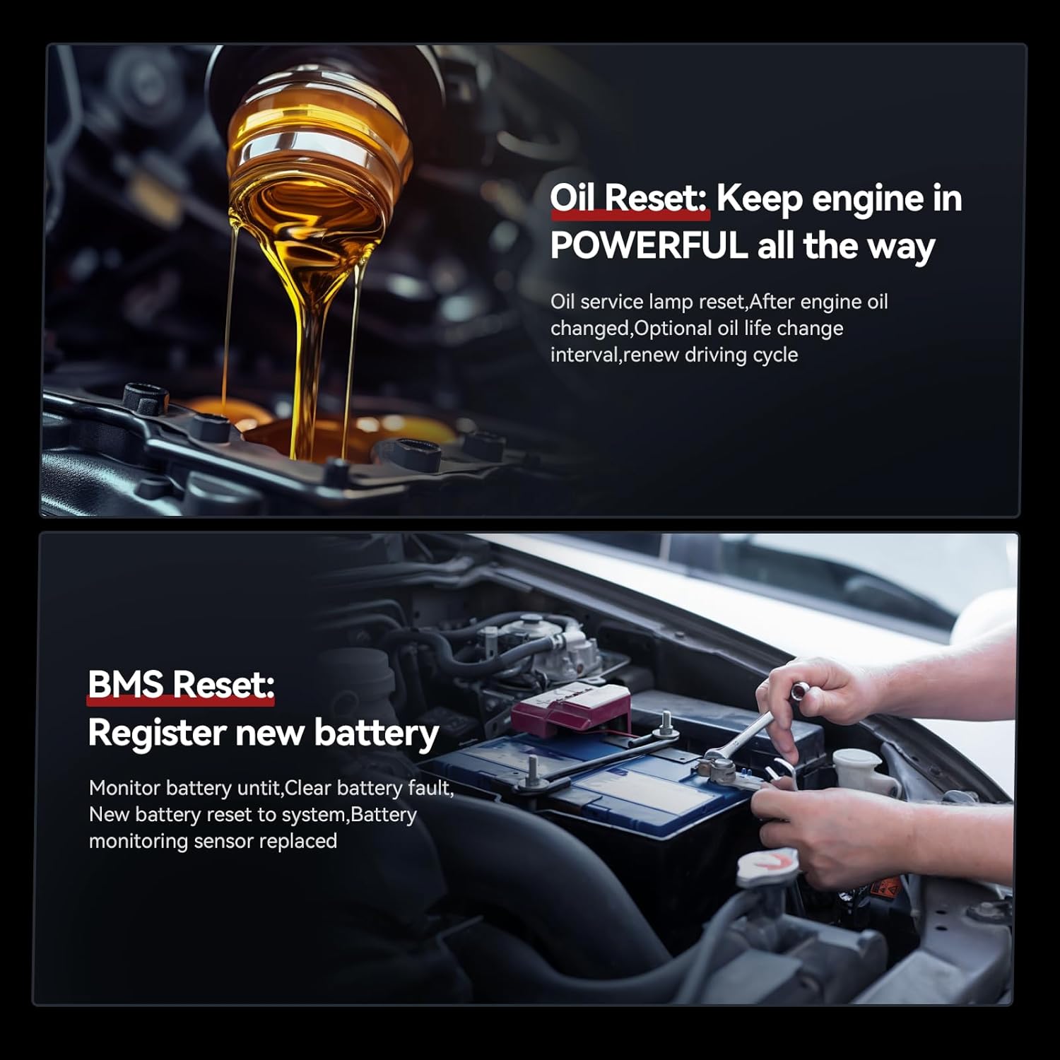 Bidirectional Diagnostic Tool for Land Rover/Volvo, iCarsoft VOL V3.0 (Enhanced Ver) All System Active Test 42 Resets for Land Rove, 39 Resets for Volvo, OBD2 Scanner Code Reader